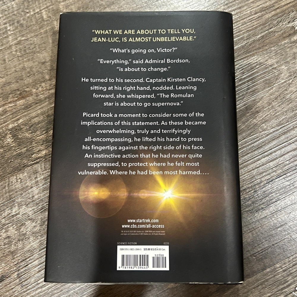 FINAL PRICE Star Trek Picard: The Last Best Hope Book - Picture 2 of 4